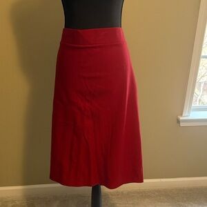 Elegant Red Women's Pencil Skirt